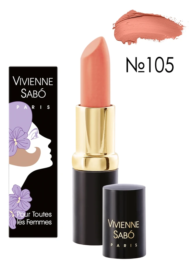 Зволожуюча помада, блідо-кораловий, матовий Vivienne Sabo Charme De Vous №105 4 г