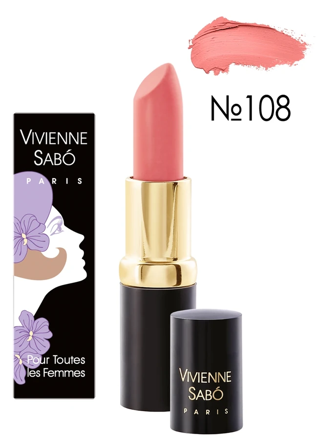 Помада зволожуюча, кораловий, матовий Vivienne Sabo Charme De Vous №108 4 г