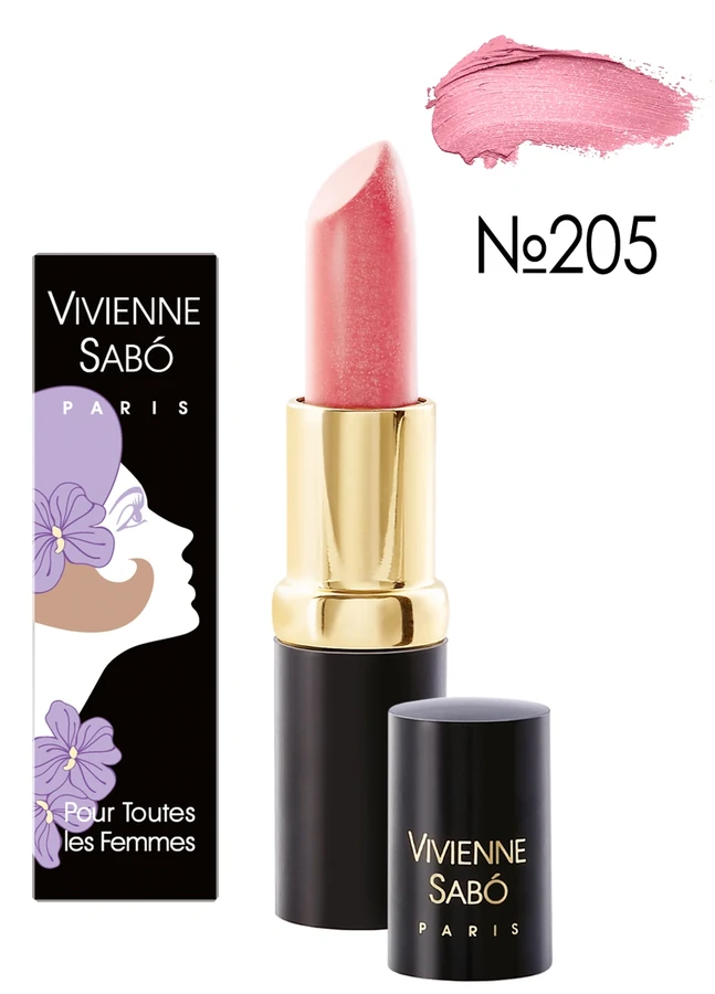 Зволожуюча помада, димчастий рожевий перламутровий Vivienne Sabo Charme De Vous №205 4 г