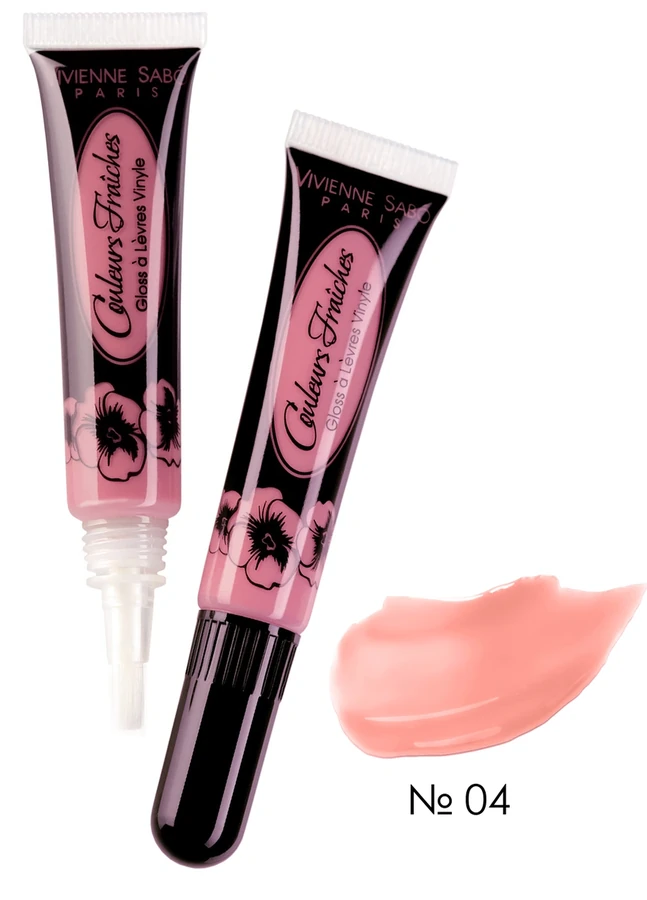 Блиск для губ лаковий, карамельно-кораловий Vivienne Sabo Couleurs Fraiches №04 8 мл