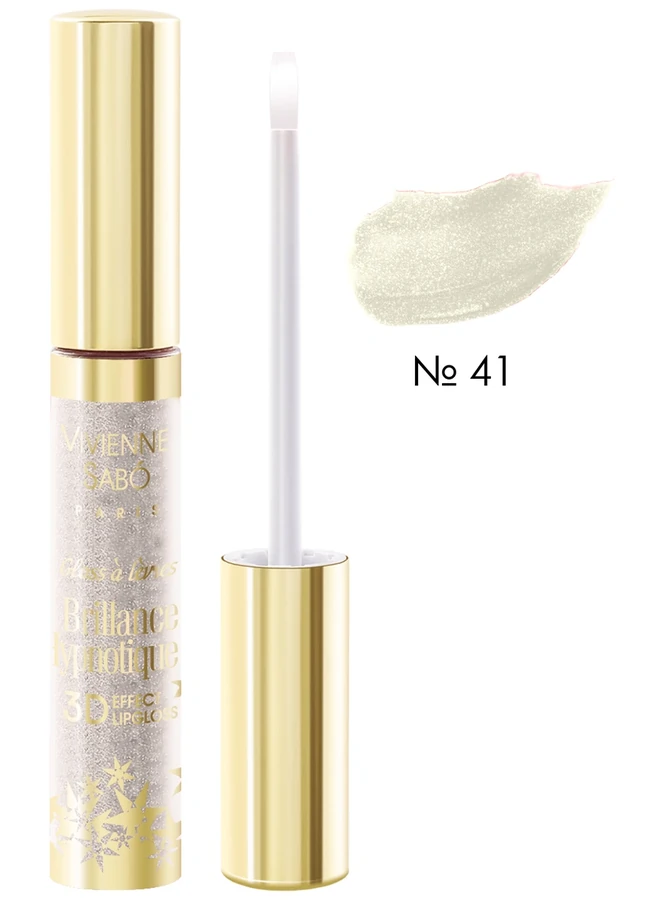 Блиск для губ з 3D Ефектом, сріблястий мерехтливий Vivienne Sabo Brillance Hypnotique №41 8 мл