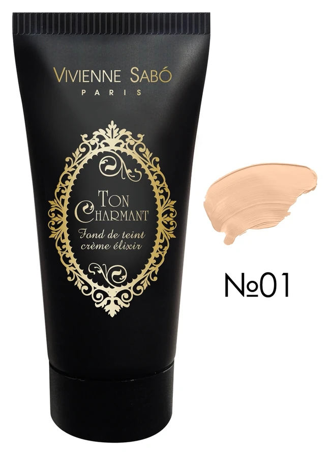 Тональний крем-еліксир, світлий бежевий Vivienne Sabo Тоn Charmant №1 30 мл
