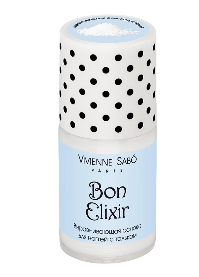 Вирівнююча основа для нігтів з тальком, прозора Vivienne Sabo Bon Elixir 15 мл