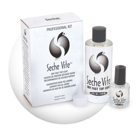 Швидкосохнуче верхнє покриття Seche Vite Top Coat 118 мл + набір 14 мл