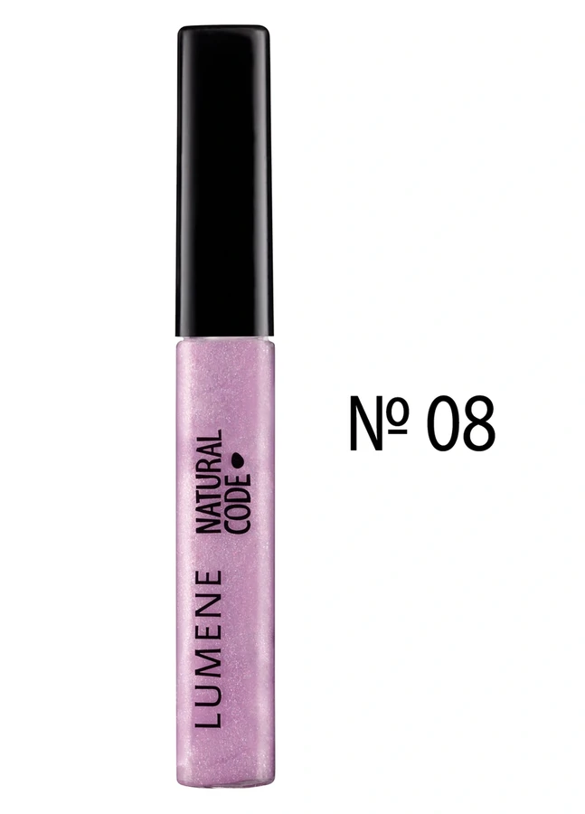 Блиск зволожуючий, прозорий з бузковим мерехтінням Lumene NC Smile Booster Lip gloss №08 6 мл