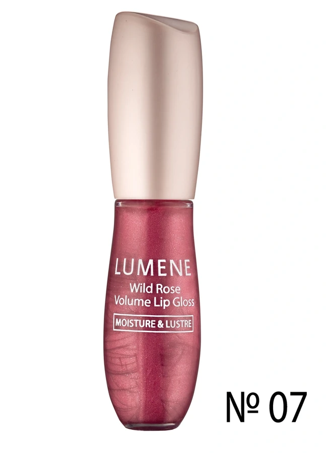 Блиск зволожуючий, рожево-винний перламутровий Lumene Wild Rose Volume №07 6 мл