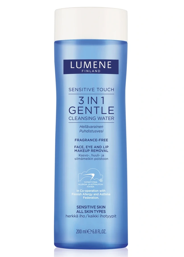 Міцелярна вода 3 в 1 для чутливої ​​шкіри Lumene Sensitive Touch Water видаляє макіяж, очищує, тонізує 200 мл