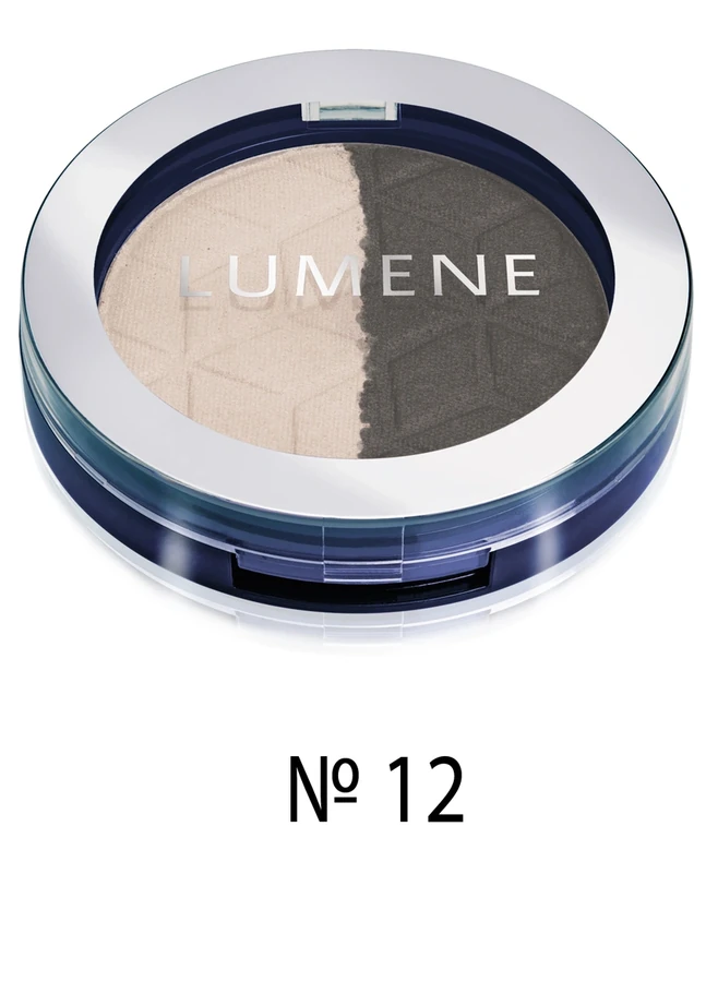 Тіні подвійні, матовий білий/матовий графітовий Lumene Blueberry Duet №12 3 г