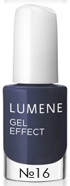 Лак для нігтів із гелевими мінералами, темно-синій Lumene Gel Effect №16 5 мл