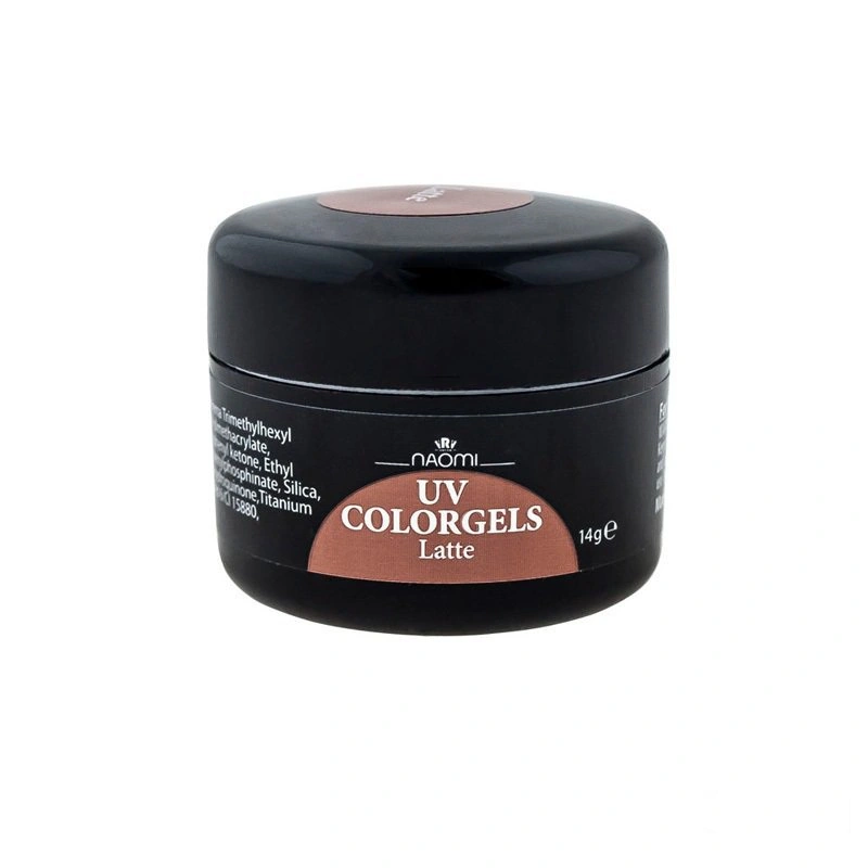 Камуфляжний кольоровий гель Латте Naomi UV Colorgels Latte 14 г