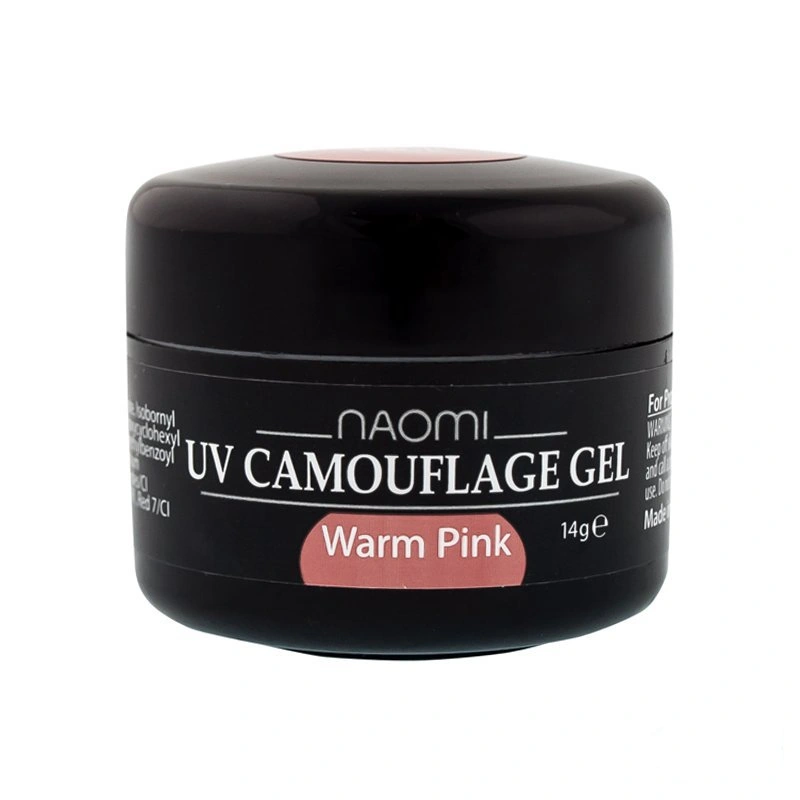 Камуфлюючий гель Теплий рожевий Naomi UV Camouflage Gel Warm Pink 14г