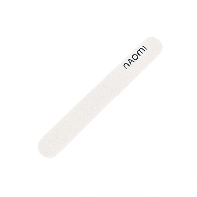 Пилка для нігтів біла Naomi Nailfile White Mini 100/100 грит CO455M