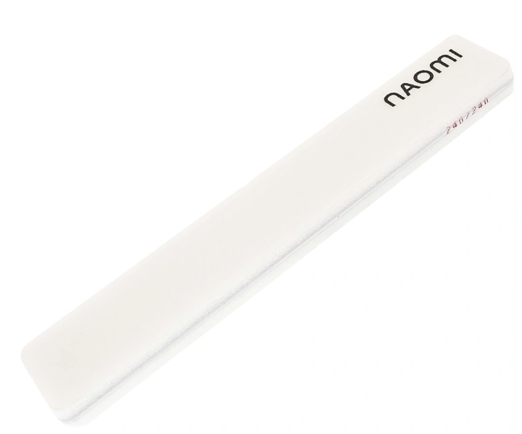 Шліфувальник для нігтів білий Naomi Grinder Polish White 240/240 грит CO783A