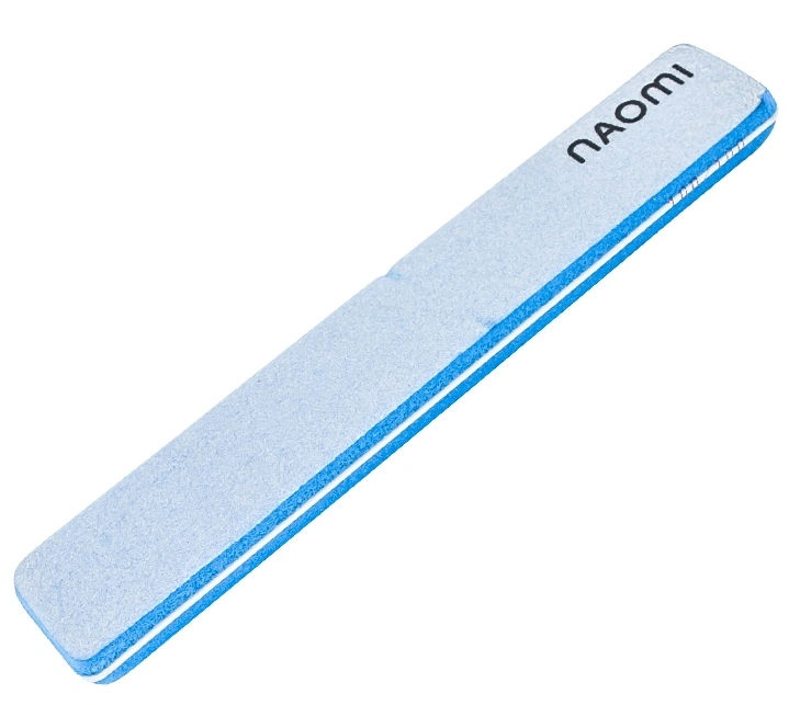 Шліфувальник для нігтів блакитний Naomi Grinder Polish Blue 100/100 грит CO781A