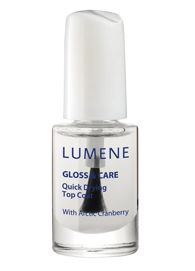 Засіб для нігтів покриття швидкосохнуче, прозорий Lumene Gloss and Care fast drying 5 мл