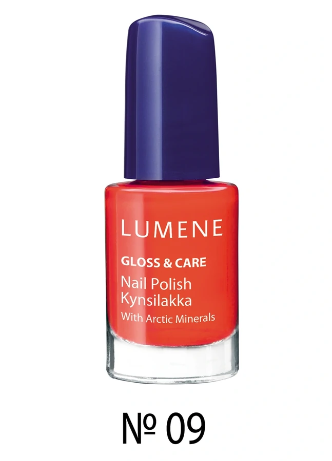 Лак Сяючий блиск і догляд Lumene Gloss and Care Nail Polish №09 помаранчевий 5 мл