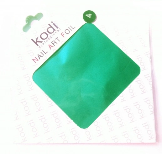 Фольга для лиття №4 Карибський зелений Kodi Foil for molding №4