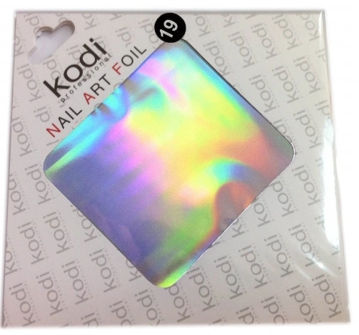 Фольга для лиття №19 Срібло з переливом Kodi Foil for molding №19