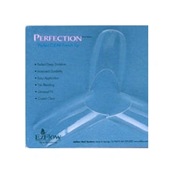 Типси без контактної зони №10, 50 шт EzFlow Perfection Perfect Clear French Tips №10