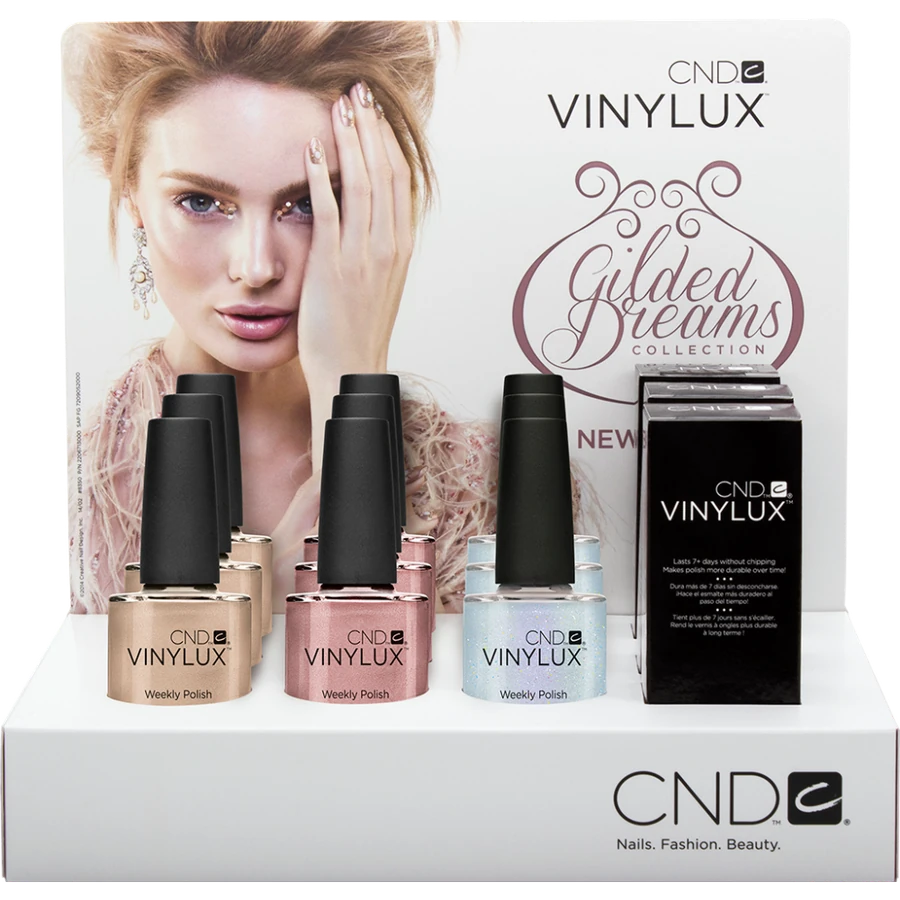 Колекція лаків для нігтів CND Vinylux CND VINYLUX Gilded Dreams 2014 без підставки