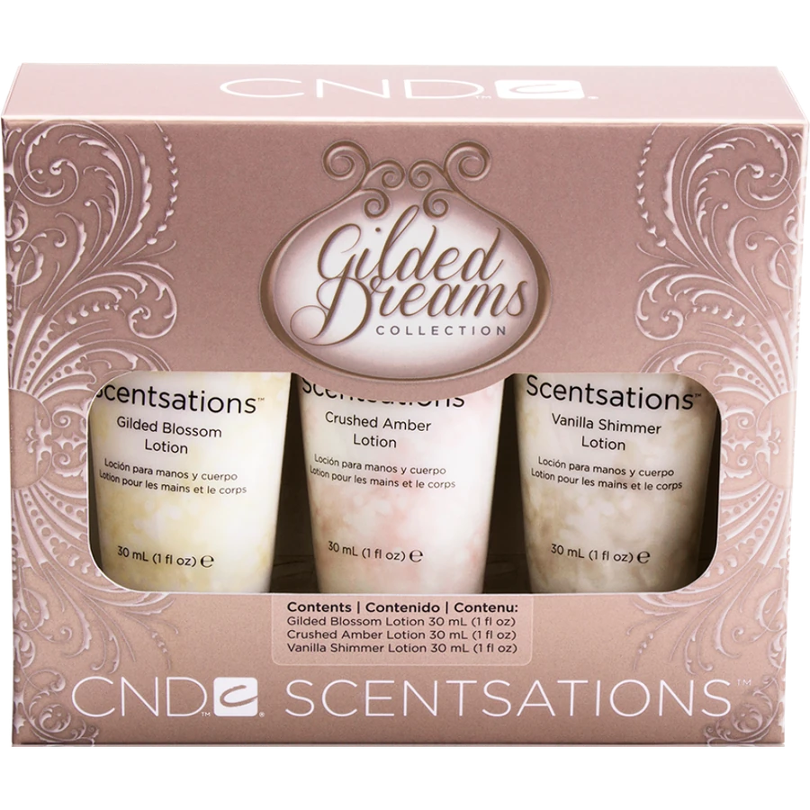 Набір лосьйонів для рук та тіла CND Scentsations Gilded Dreams Trio 3х30 мл 3 по 30 мл