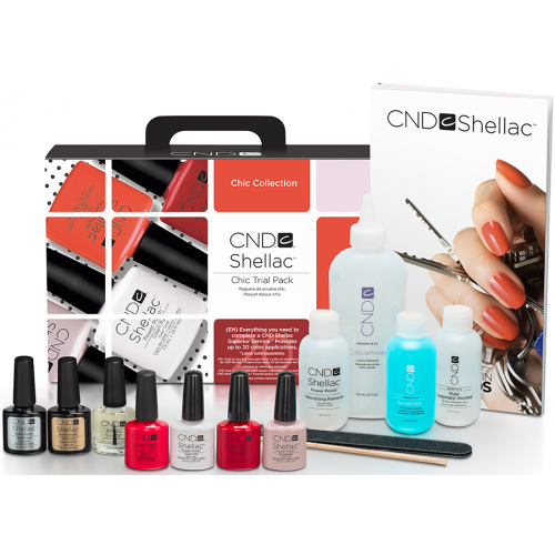 Професійний набір гель-лаків Shellac CND Shellac Chic Collection Trial Pack