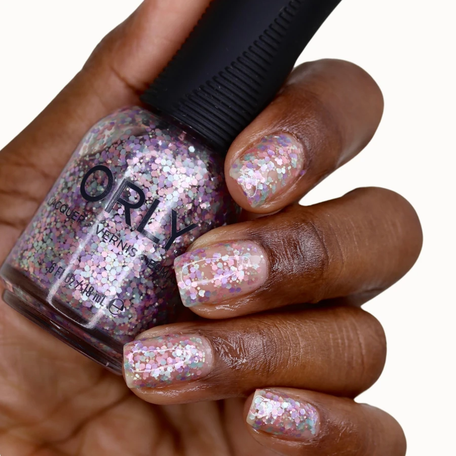 Гель-лак ORLY Gel FX Pop Pearls Glitter прозорий, з перлиннними шестикутниками та слюдою 9 мл