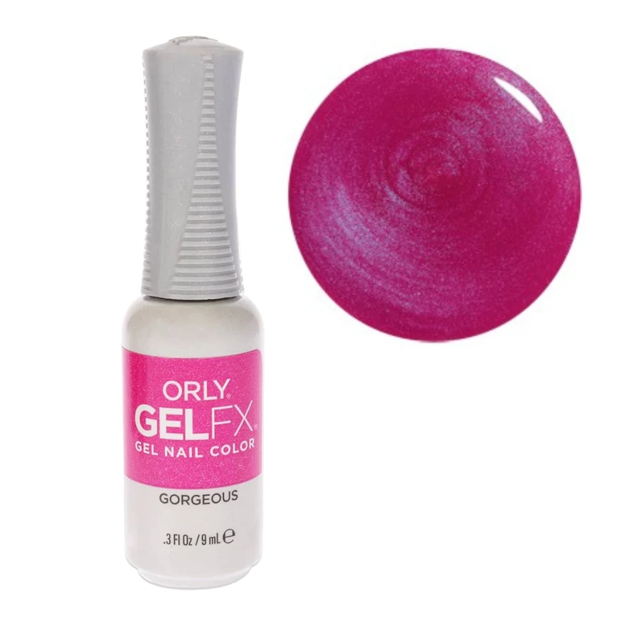 Гель-лак ORLY Gel FX Gorgeous фуксія, з дрібним шимером 9 мл