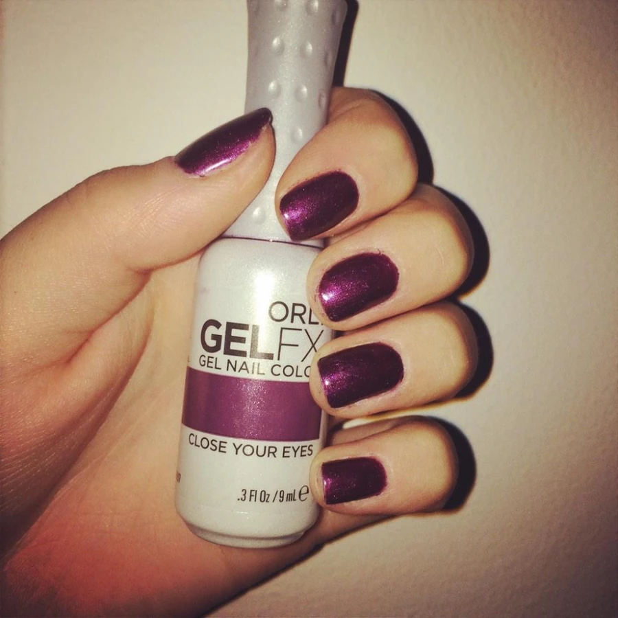 Гель-лак ORLY Gel FX Close Your Eyes пурпурний, з шиммером 9 мл