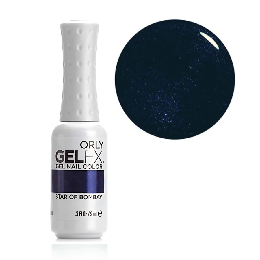 Гель-лак ORLY Gel FX Star Of Bombay темно-синій, з шимером 9 мл