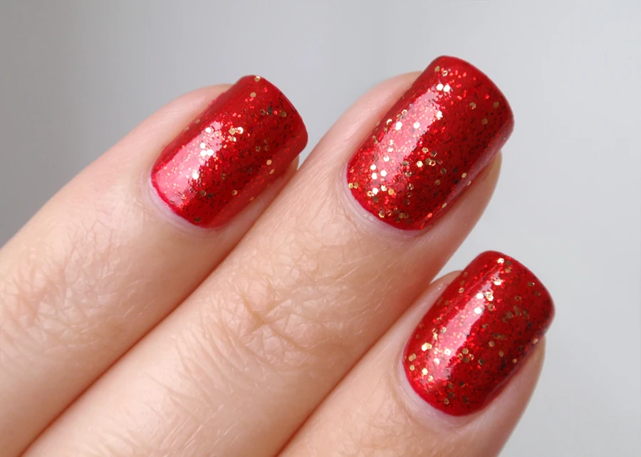 Гель-лак ORLY Gel FX Devil May Care червоно-рубіновий, з глітером 9 мл