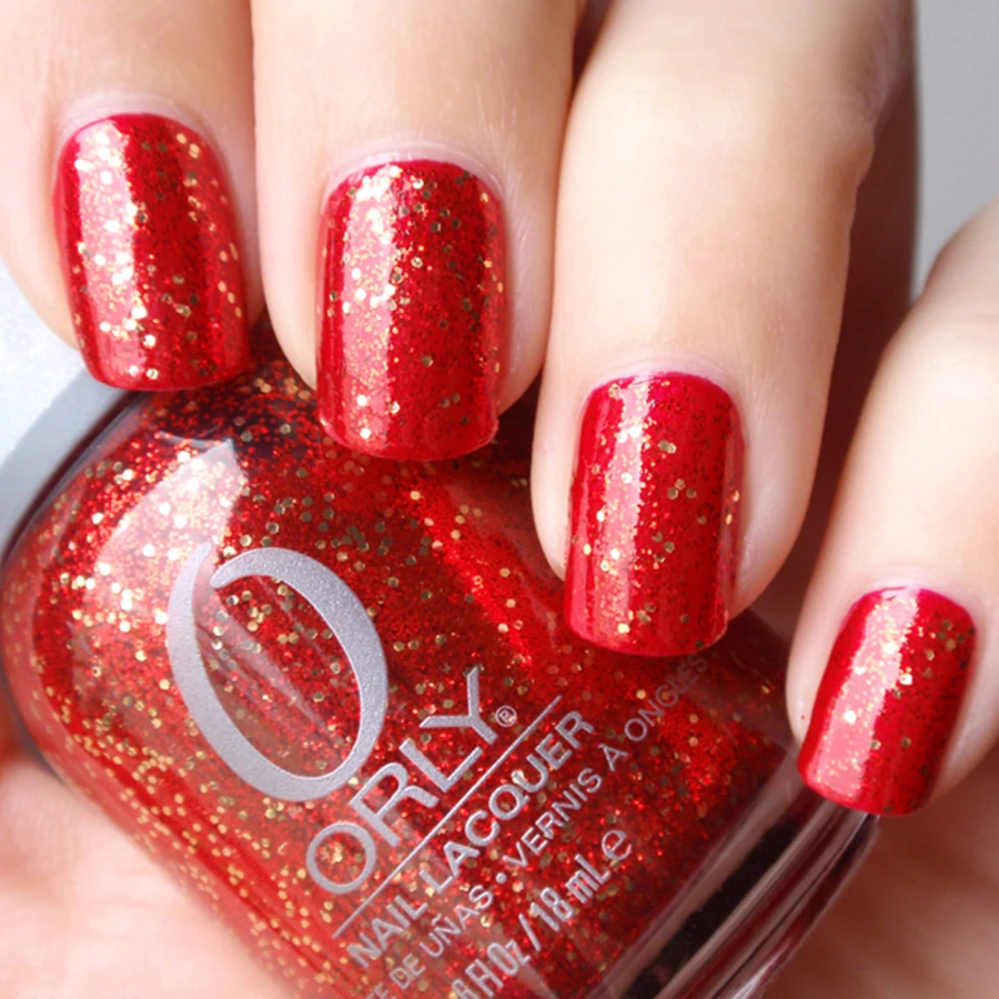 Гель-лак ORLY Gel FX Devil May Care червоно-рубіновий, з глітером 9 мл