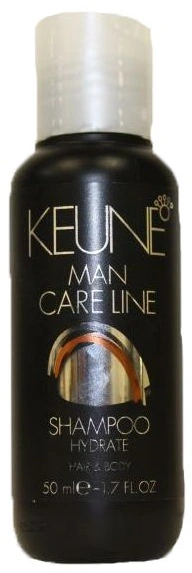 Зволожуючий шампунь для чоловіків Keune Hydrate Shampoo 50 мл