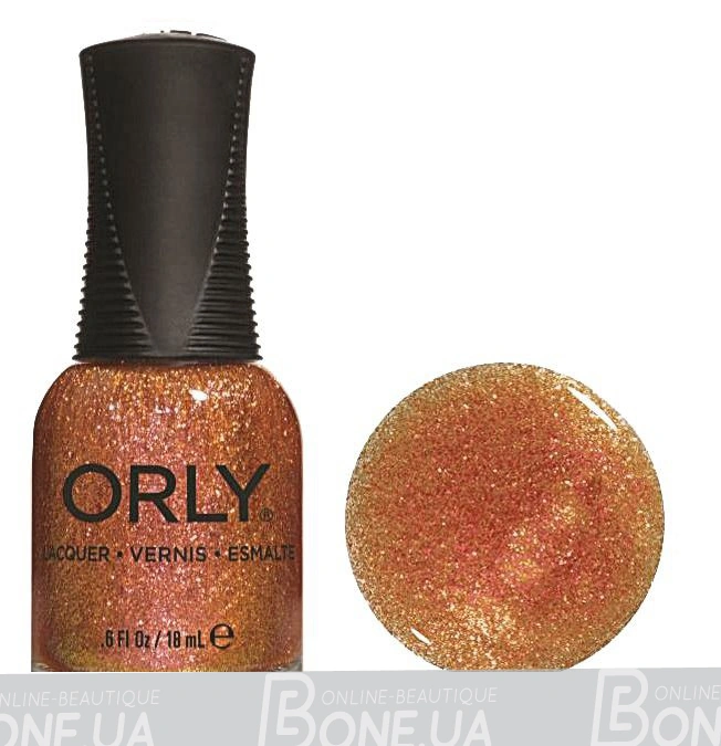 Лак ORLY Brush It On помаранчевий з глітером 18 мл