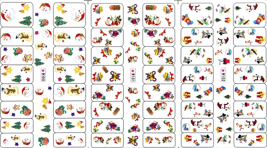 Водні наклейки на нігті YRE Water Stickers 102-100