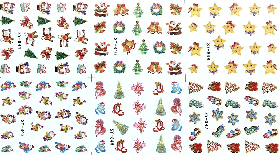 Водні наклейки на нігті YRE Water Stickers 847-843