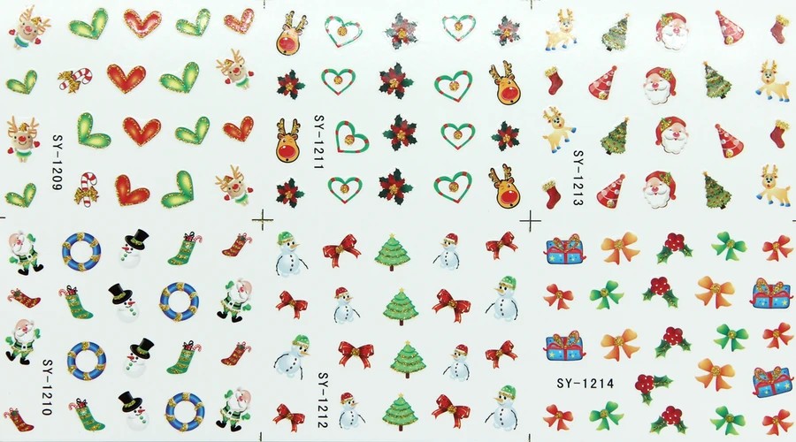 Водні наклейки на нігті YRE Water Stickers 1210-1213