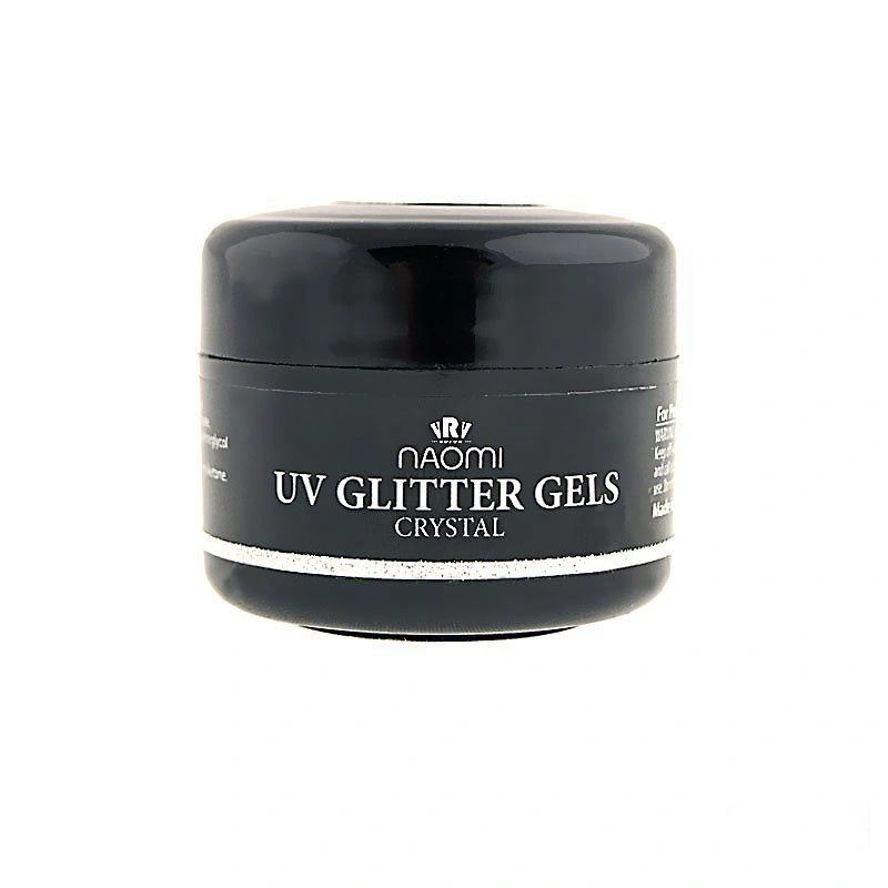 Глітерний гель, кристалічний Naomi UV Glitter Gel Crystal 14 гр