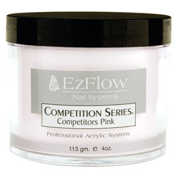 Швидкотвердіє прозоро-рожева акрилова пудра EzFlow Competitors Pink Acrylic Powder 113 г
