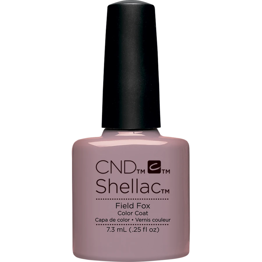 Гель-лак CND Shellac Field Fox бежево-коричневий, емаль 7,3 мл