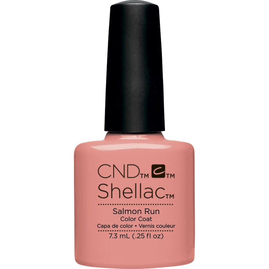 Гель-лак CND Shellac Salmon Run бежево-абрикосовий, емаль 7,3 мл