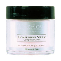 Швидкотвердіє прозоро-рожева акрилова пудра EzFlow Competitors Pink Acrylic Powder 227 г